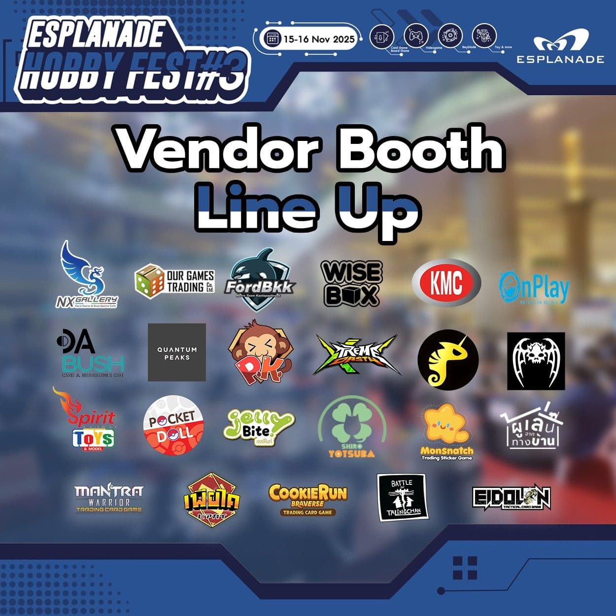 ESP Hobby Fest #3 - Vendor Line Up